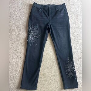 Chico’s Black Denim 8r